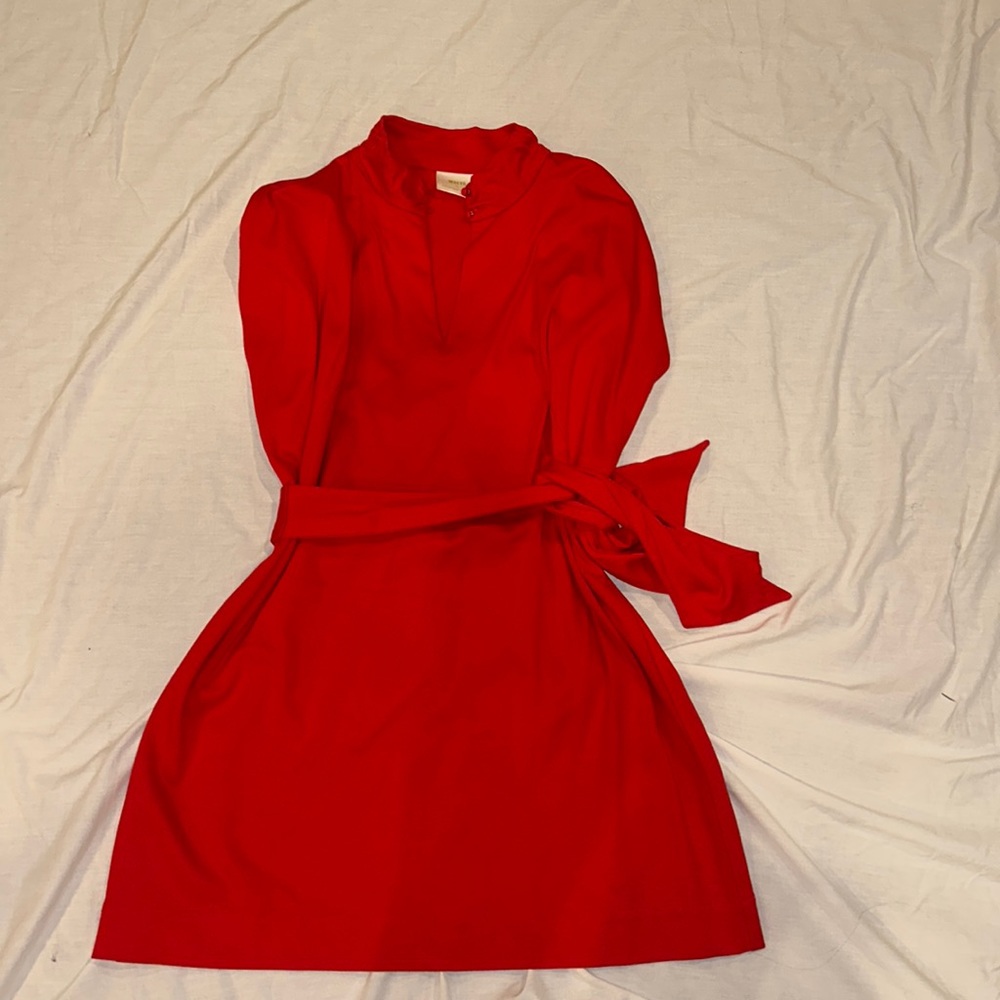 Anthropology size XL red tie dress!